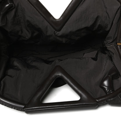Bottega Veneta Lambskin Knit Small The Point Triangle Bag Black 6 of 12