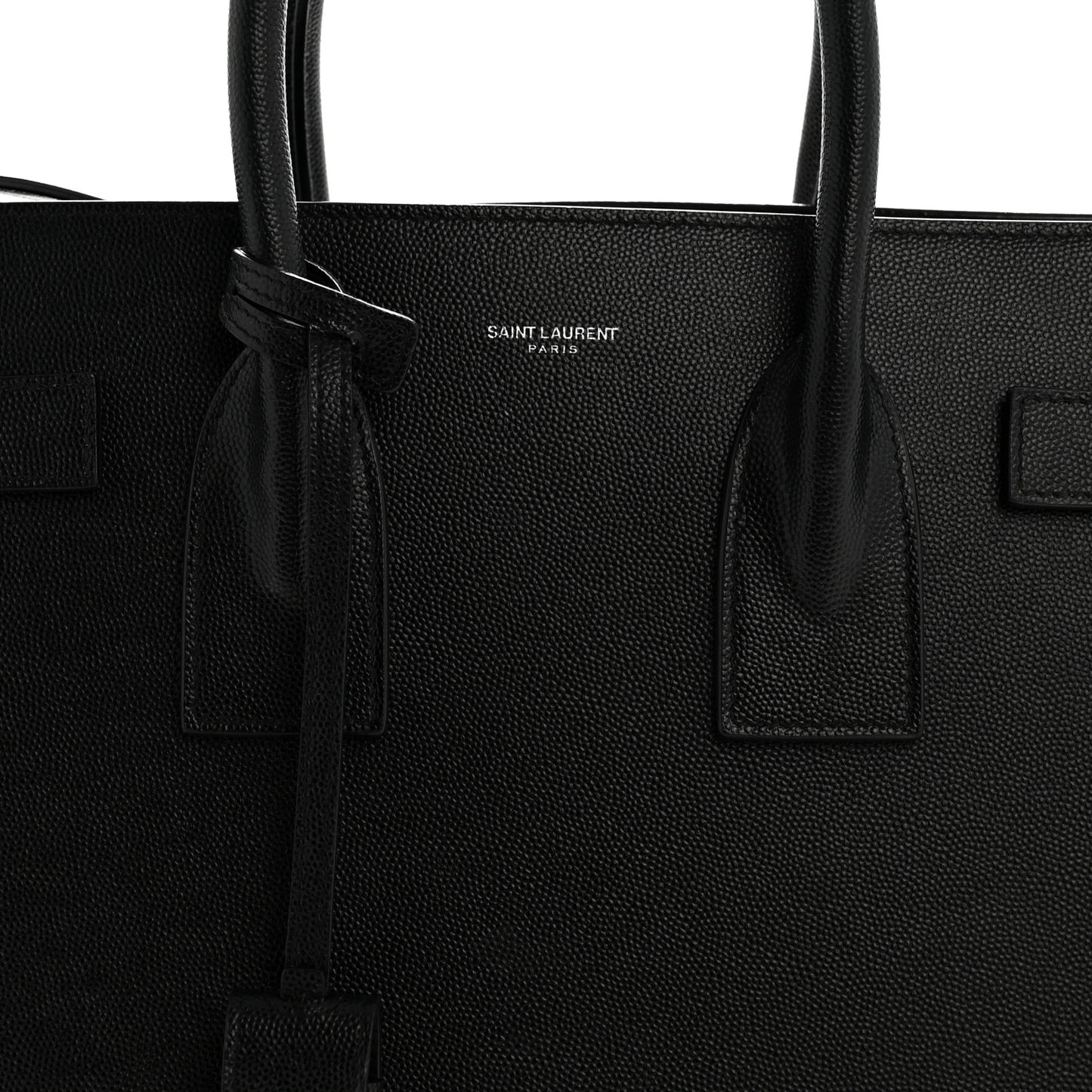 Grained Calfskin Small Sac De Jour Black
