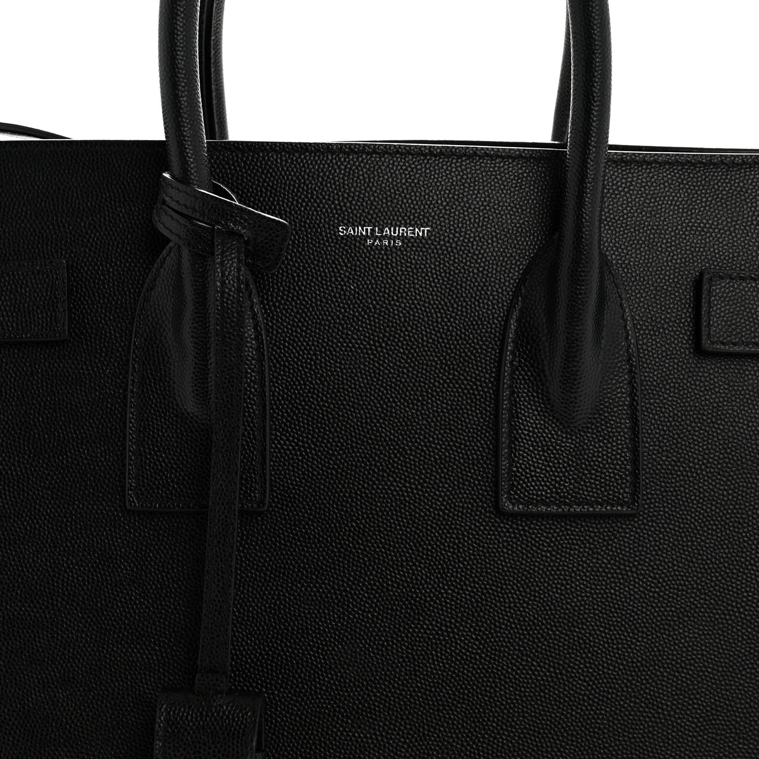 Saint Laurent Grained Calfskin Small Sac De Jour Black 9 of 16