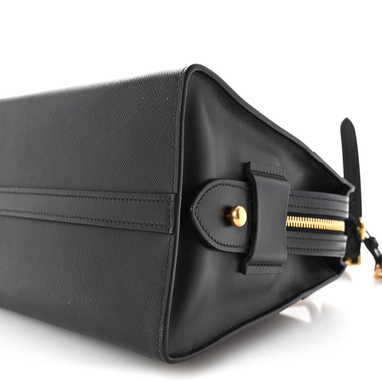 Saffiano City Calfskin Small Esplanade Black