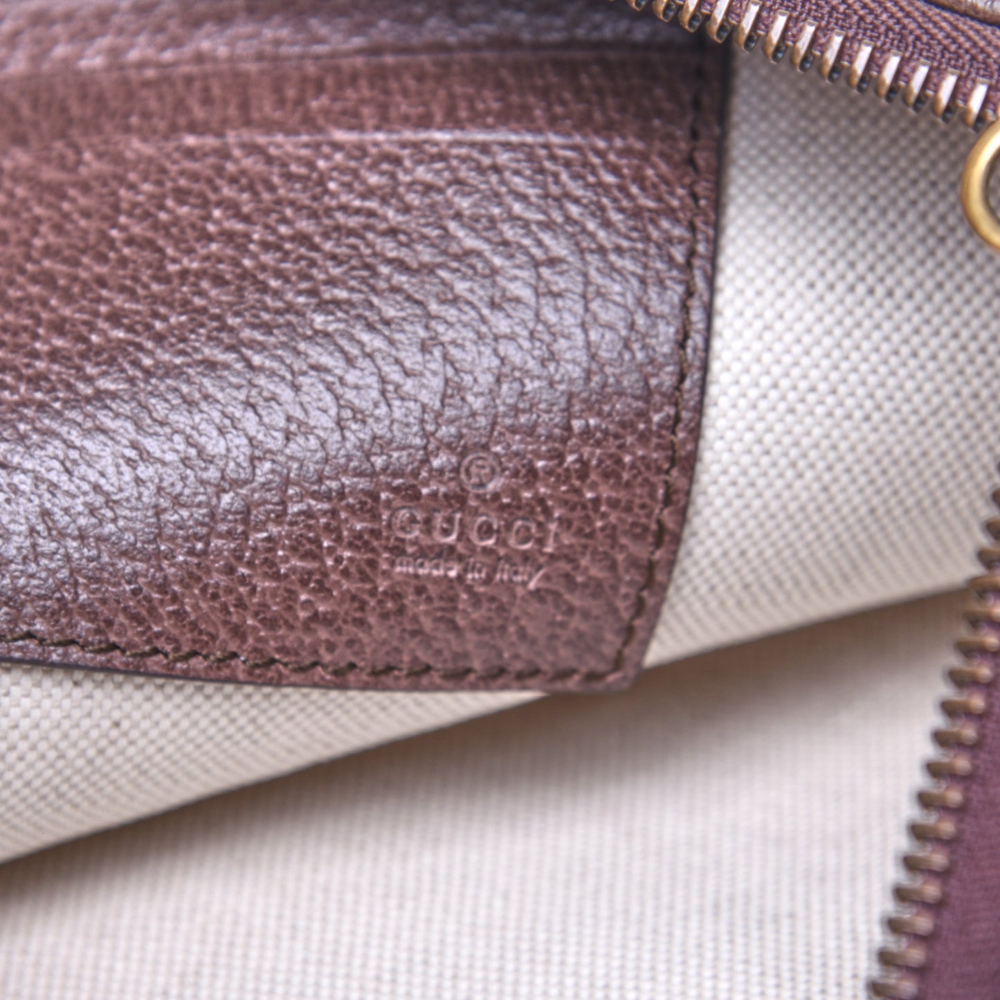 GG Supreme Monogram Courrier Documents Holder Beige New Acero