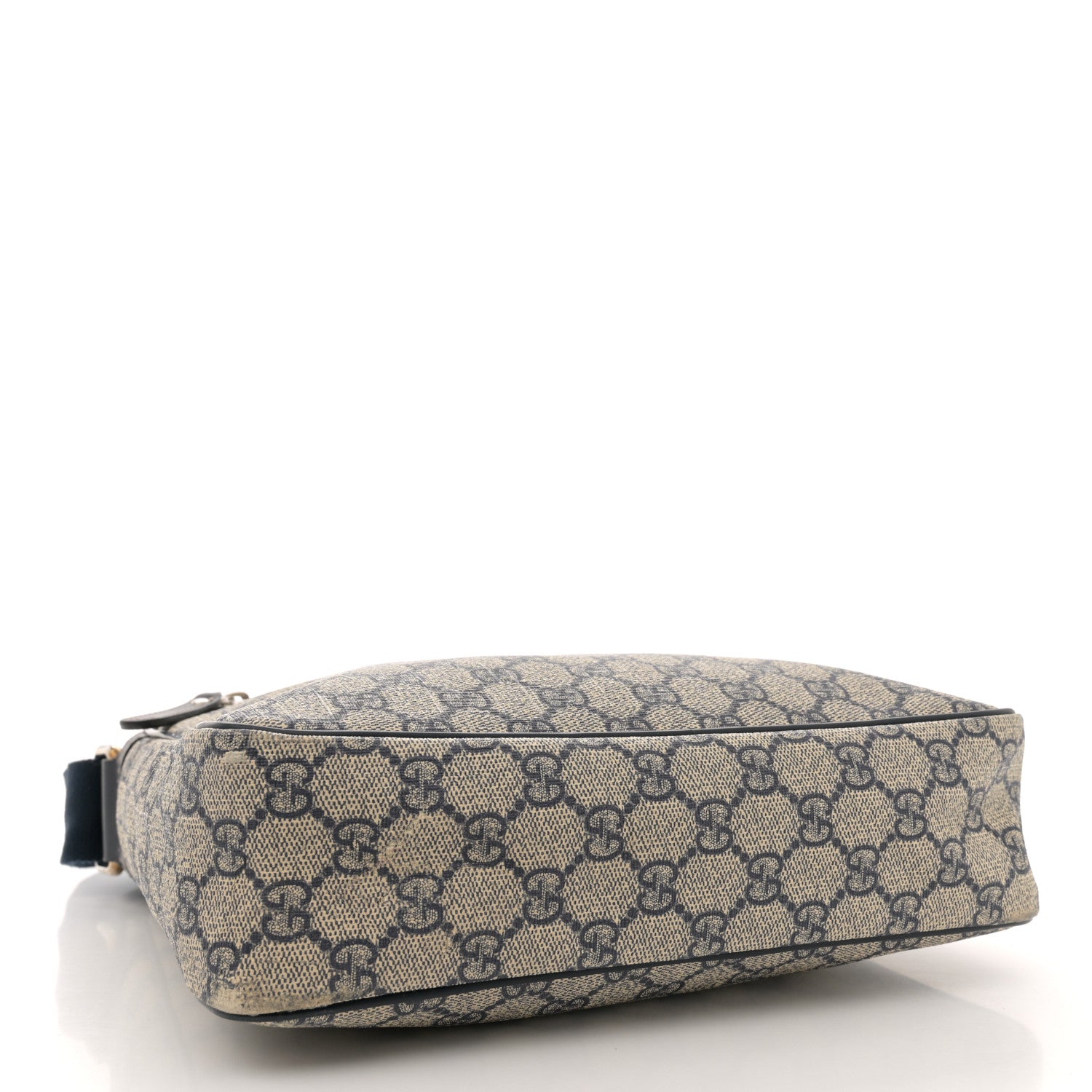 Gucci GG Plus Monogram Selleria Calfskin Medium Messenger Bag Beige Blue 4 of 16