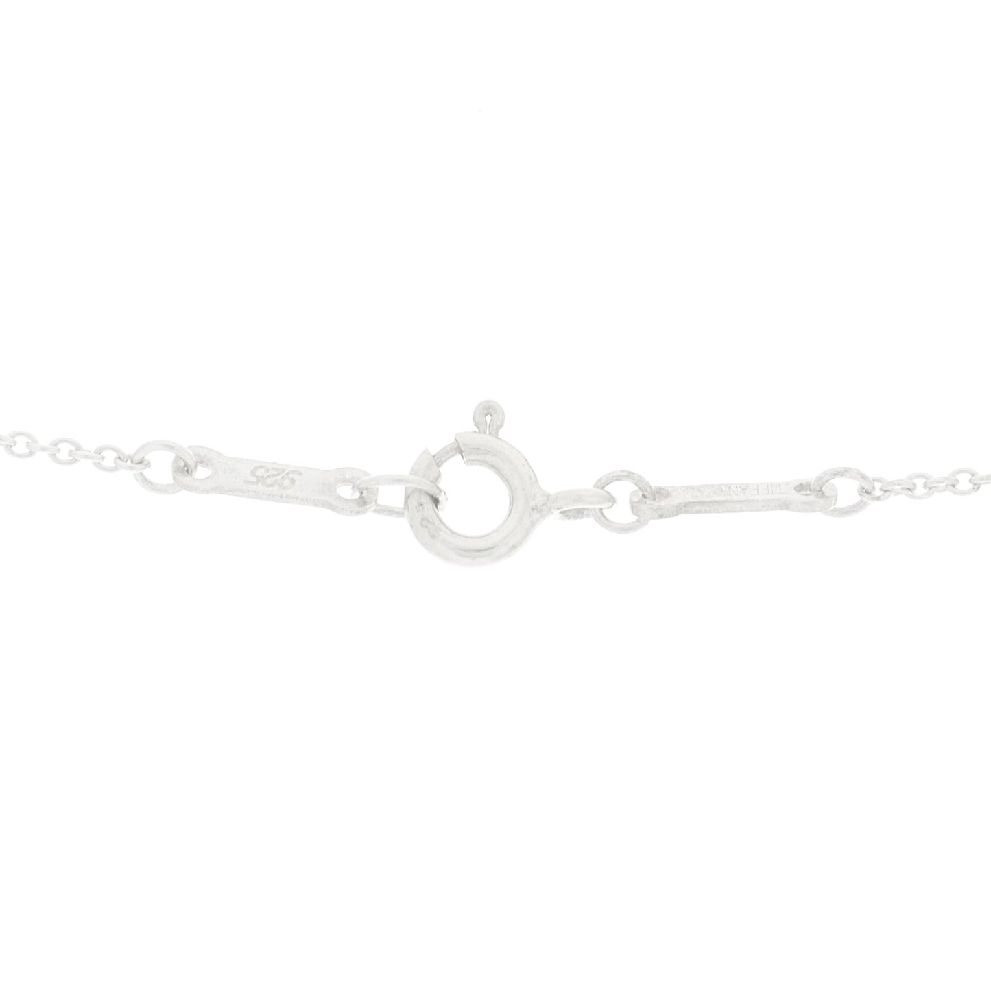 Sterling Silver 16mm Elsa Peretti Open Heart Pendant Necklace
