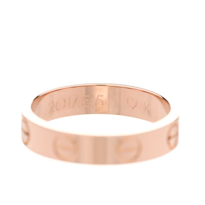 Cartier 18K Pink Gold 3.5mm LOVE Wedding Band Ring 47 4 5 of 5
