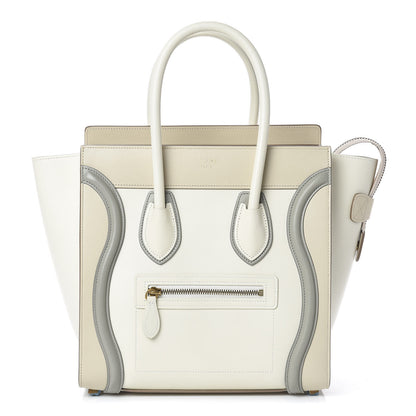 Celine Shiny Smooth Calfskin Micro Tri-Color Luggage Natural 1 of 8