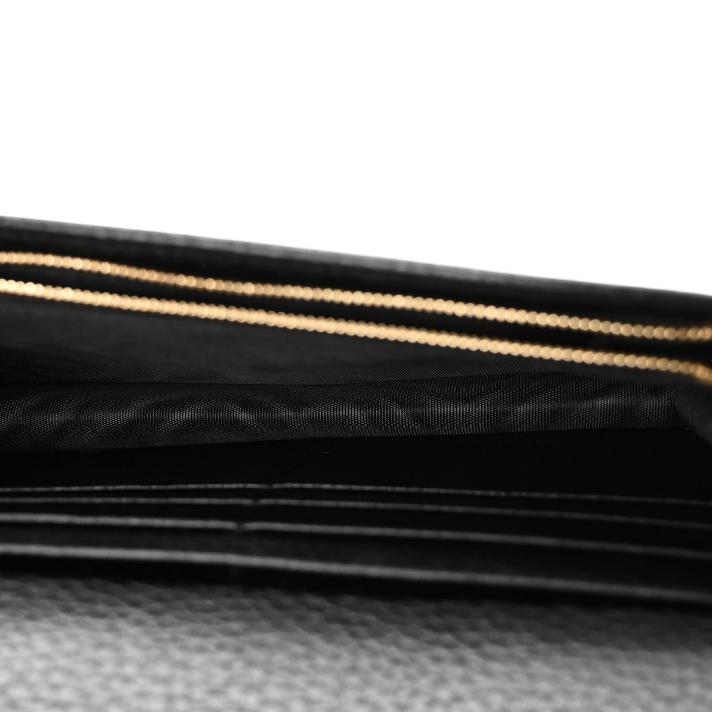 Calfskin Mini GG Marmont Chain Wallet Black
