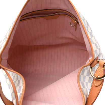 Louis Vuitton Damier Azur Delightful MM Rose Ballerine 5 of 24