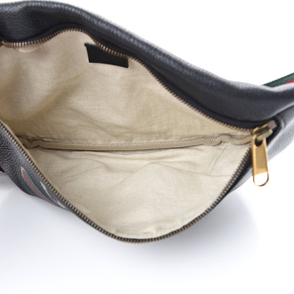 Gucci Grained Calfskin Logo Belt Bag Black 4 of 10