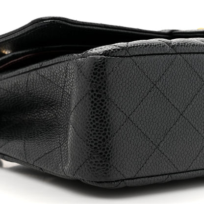 Chanel Caviar Quilted Medium Double Flap Black 10 of 11