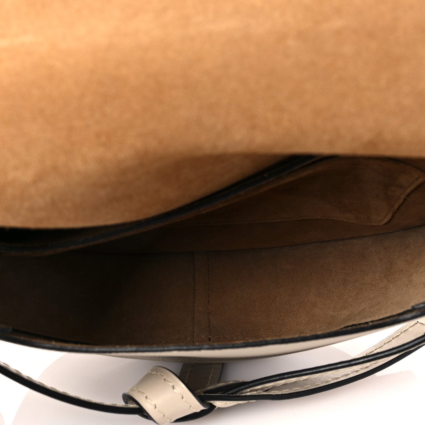 Grained Calfskin Small Gate Crossbody Bag Light Oat