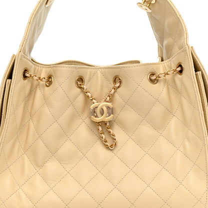 Chanel Caviar Quilted Small Chanel 25 Handbag Light Beige 8 of 11