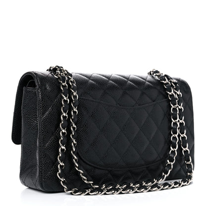 Chanel Caviar Quilted Medium Double Flap Black 3 of 10