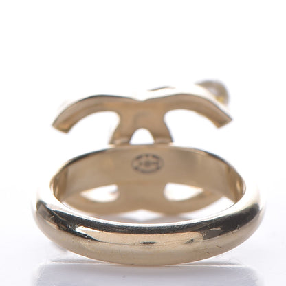 Chanel Pearl CC Ring 7 Gold 3 of 4