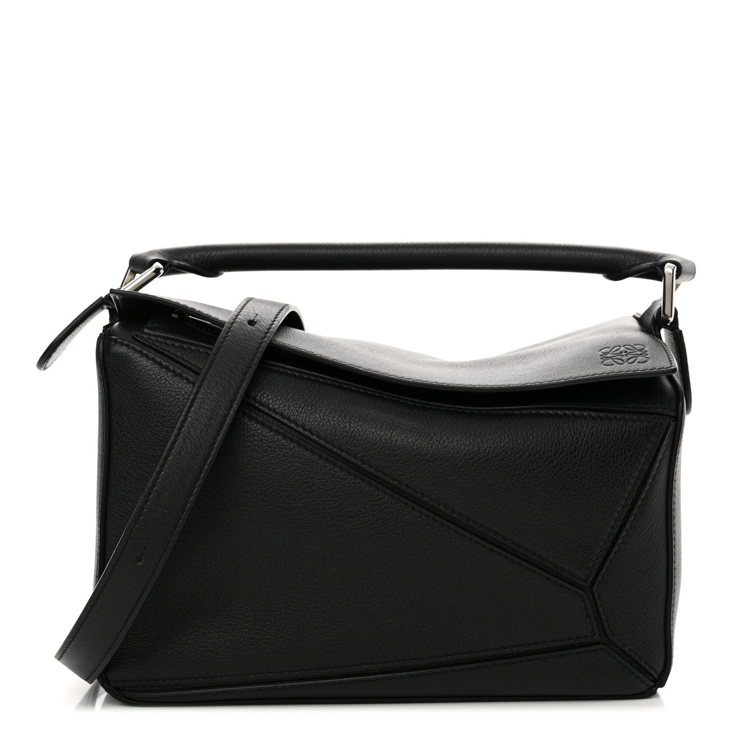 Loewe Calfskin Small Puzzle Bag Black 1 of 13