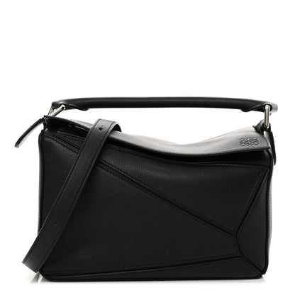 Loewe Calfskin Small Puzzle Bag Black 1 of 13