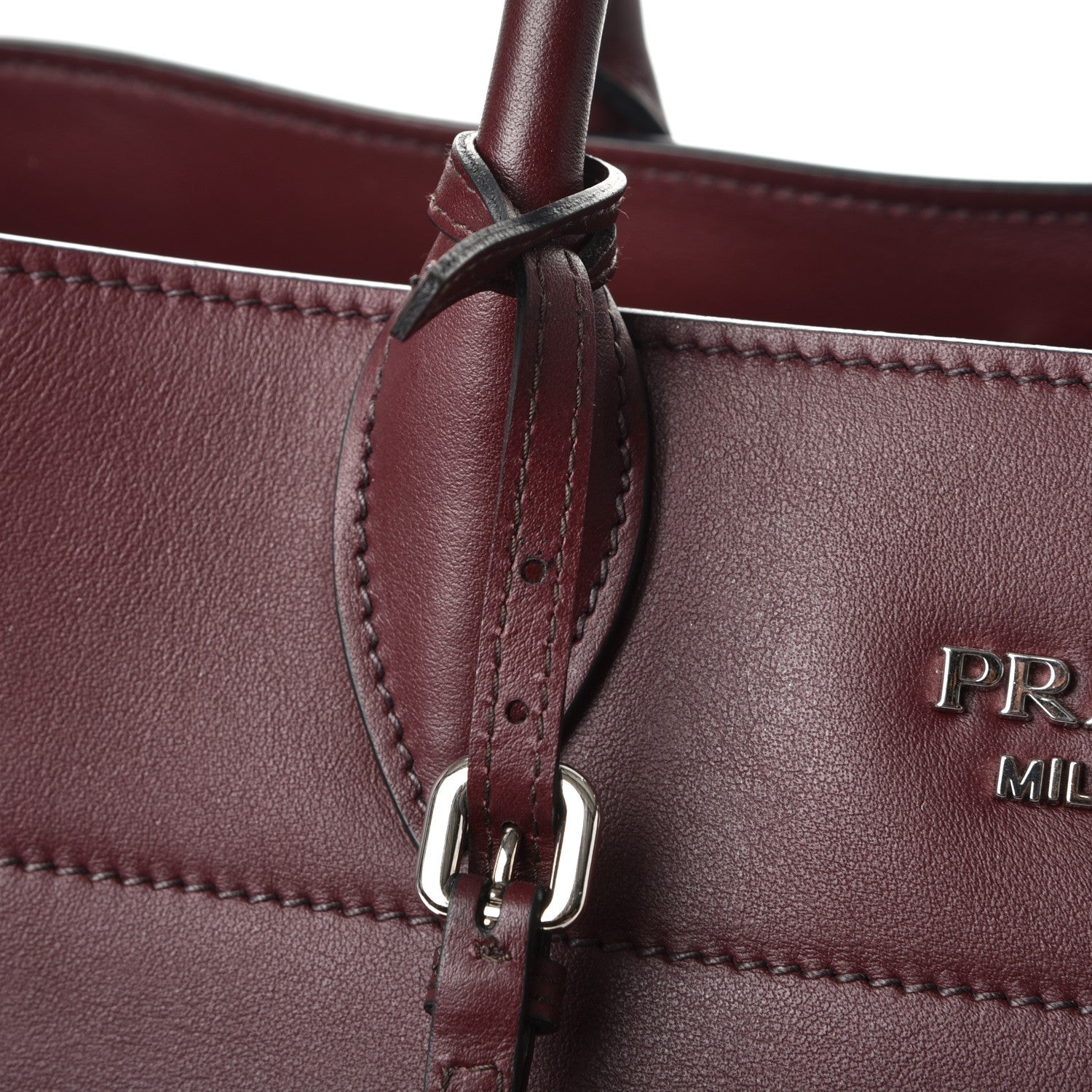 Prada City Calf Tote Granato 11 of 11