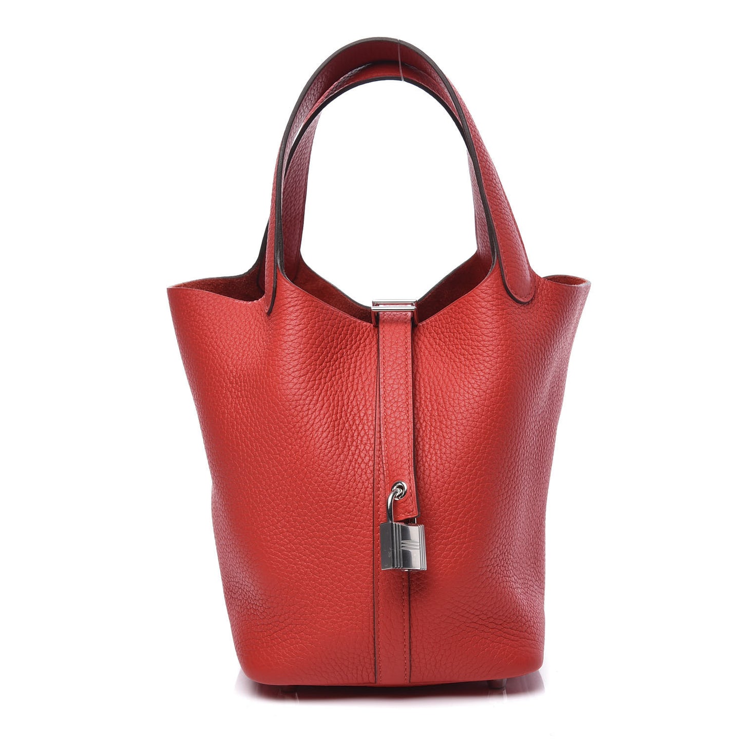 Taurillon Clemence Picotin Lock 18 PM Rouge De Coeur