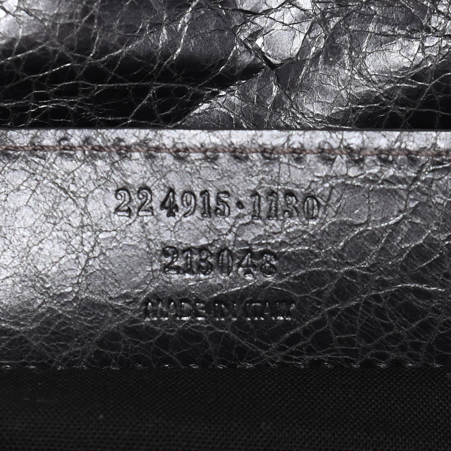 Balenciaga Agneau Classic Hardware Envelope Clutch Gris Hematite 7 of 10