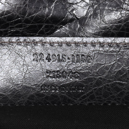 Balenciaga Agneau Classic Hardware Envelope Clutch Gris Hematite 7 of 10