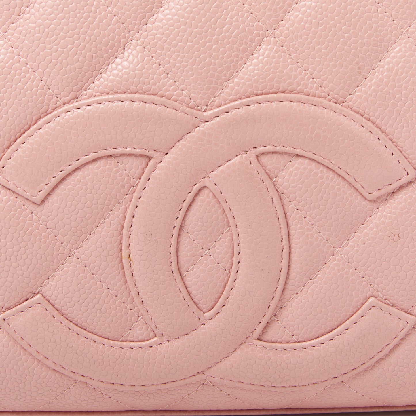Caviar Quilted Small Bowler Pink
