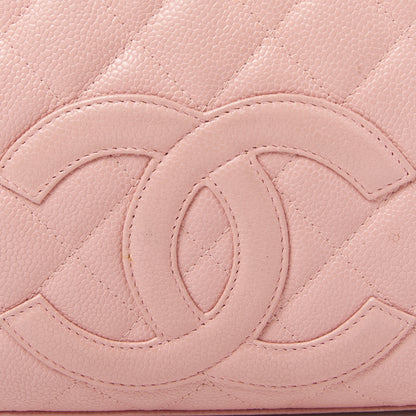 Chanel Caviar Quilted Small Bowler Pink 8 of 11
