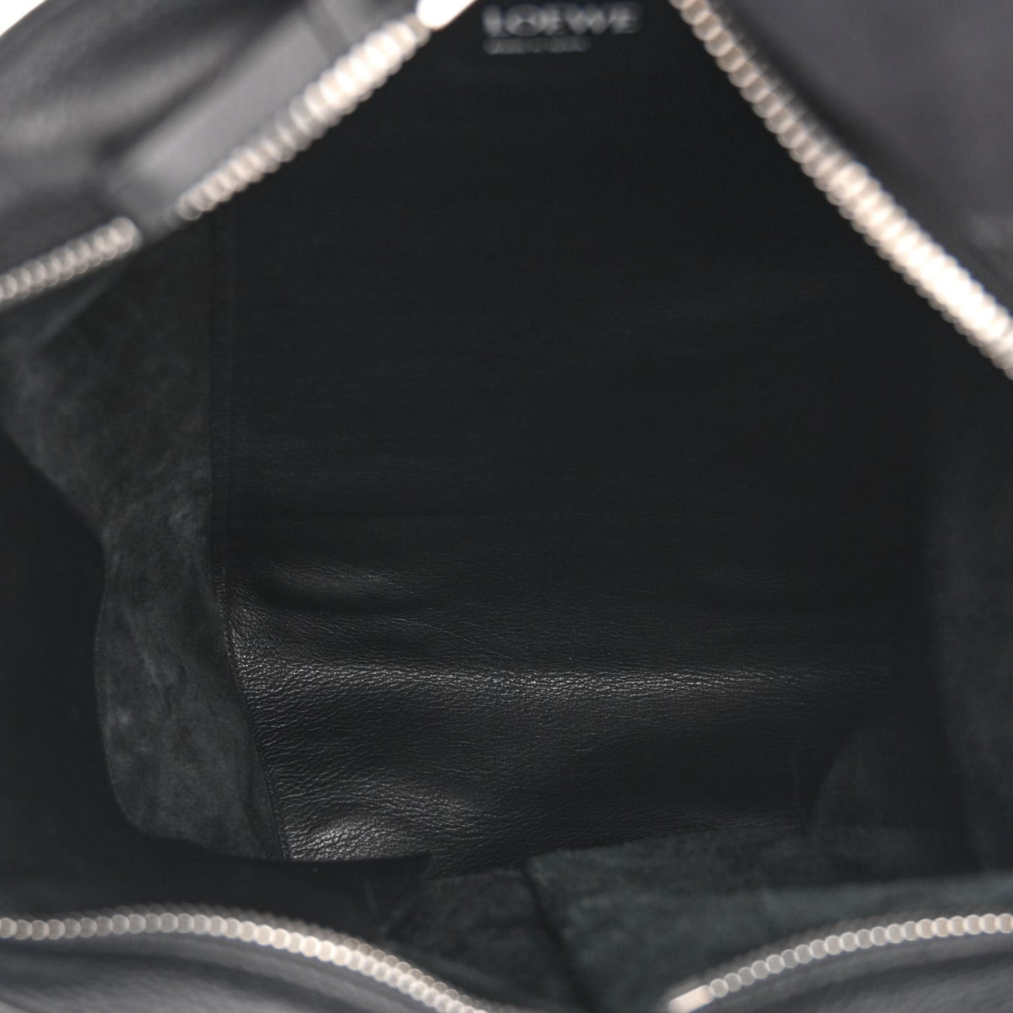 Grained Calfskin Sling Hobo Black
