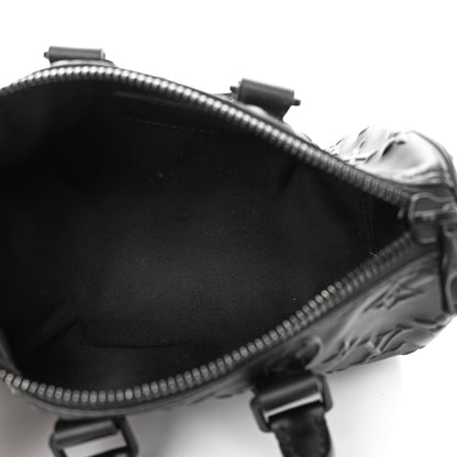 Louis Vuitton Monogram Seal Keepall XS Black 5 of 14