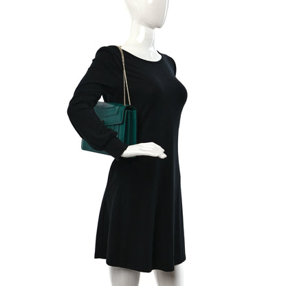 Bulgari Calfskin Serpenti Forever Shoulder Bag Emerald Green 2 of 9