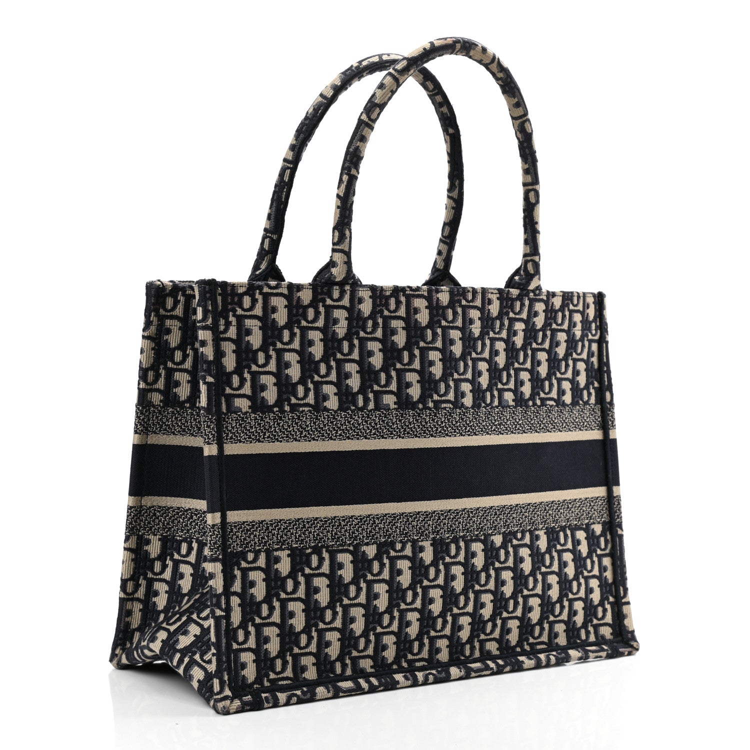 Christian Dior Oblique Medium Book Tote Blue Multicolor 3 of 11