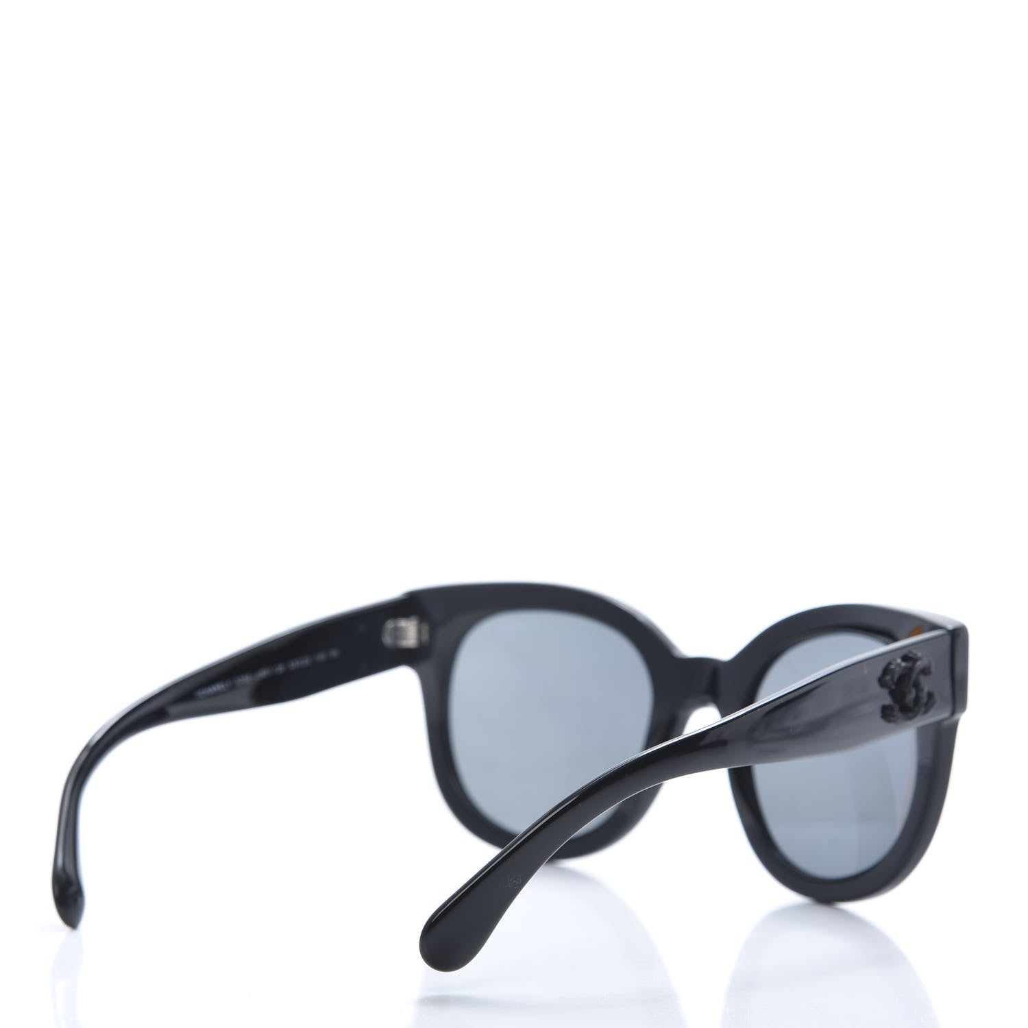 Chanel Acetate Butterfly Signature CC Sunglasses 5358 Black 4 of 7