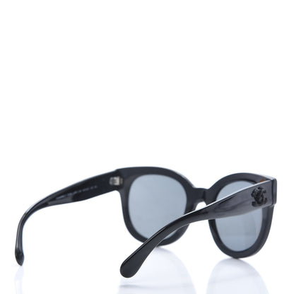 Chanel Acetate Butterfly Signature CC Sunglasses 5358 Black 4 of 7