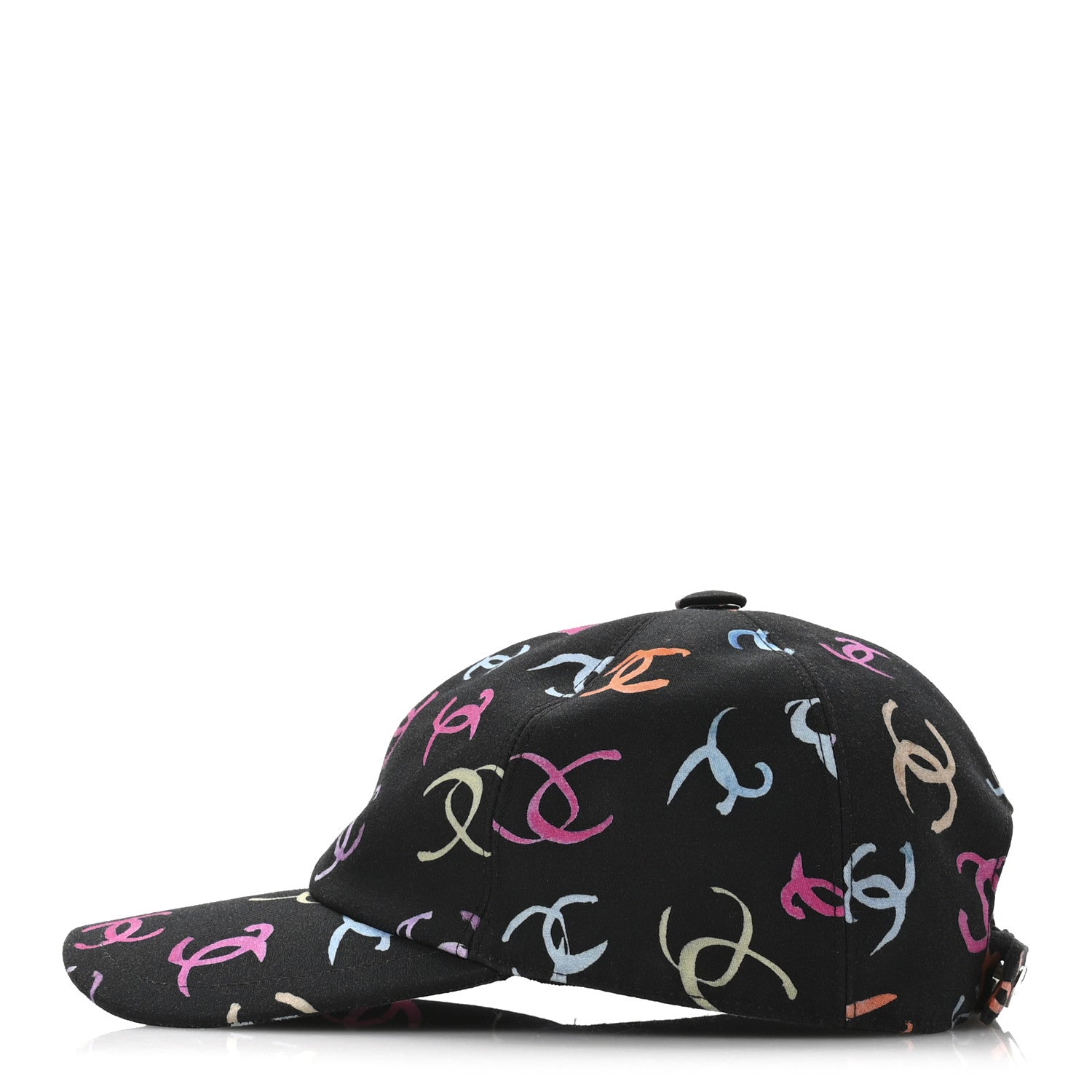 Chanel Cotton CC Cap Hat Black Multicolor 5 of 9