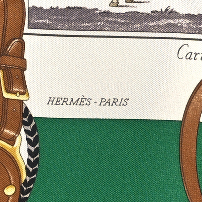 Silk Carrick a Pompe Pocket Square  Vert Anglais White