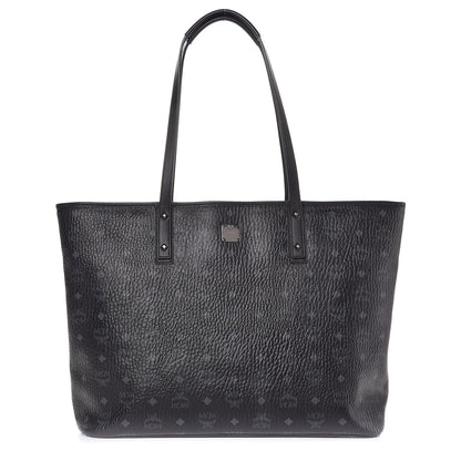 MCM Visetos Large Anya Shopper Tote Black 1 of 13