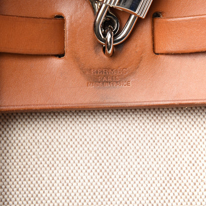 Hermes Toile Vache Calfskin Herbag 30 PM Backpack Natural 6 of 11