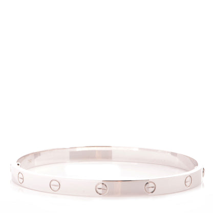 Cartier 18K White Gold LOVE Bracelet 20 3 of 5
