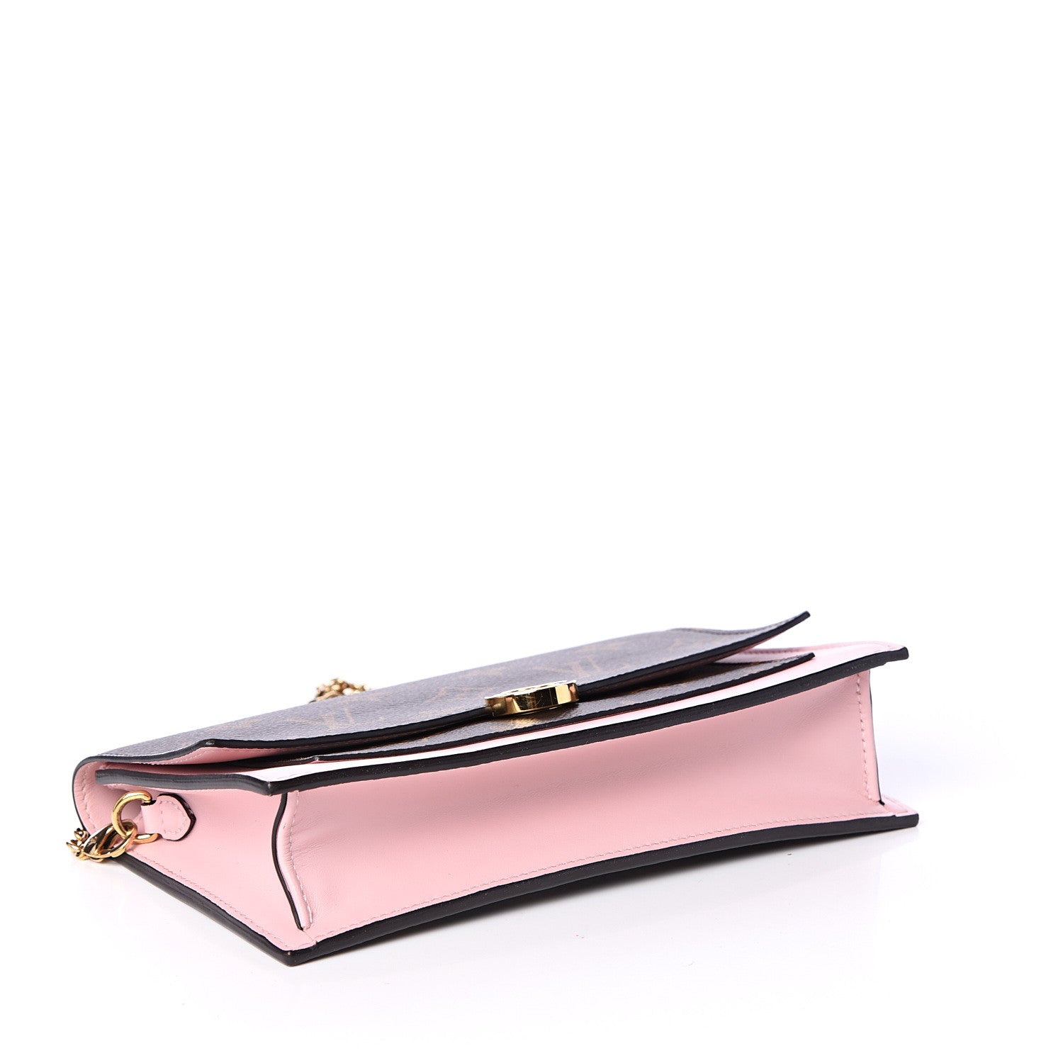 Louis Vuitton Monogram Flore Chain Wallet Rose Ballerine 3 of 9