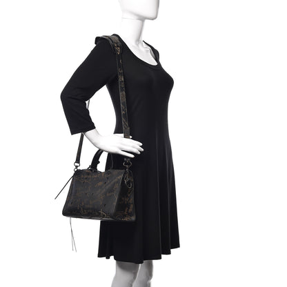 Balenciaga Calfskin Love Perforated Blackout Hardware S City Black 2 of 10