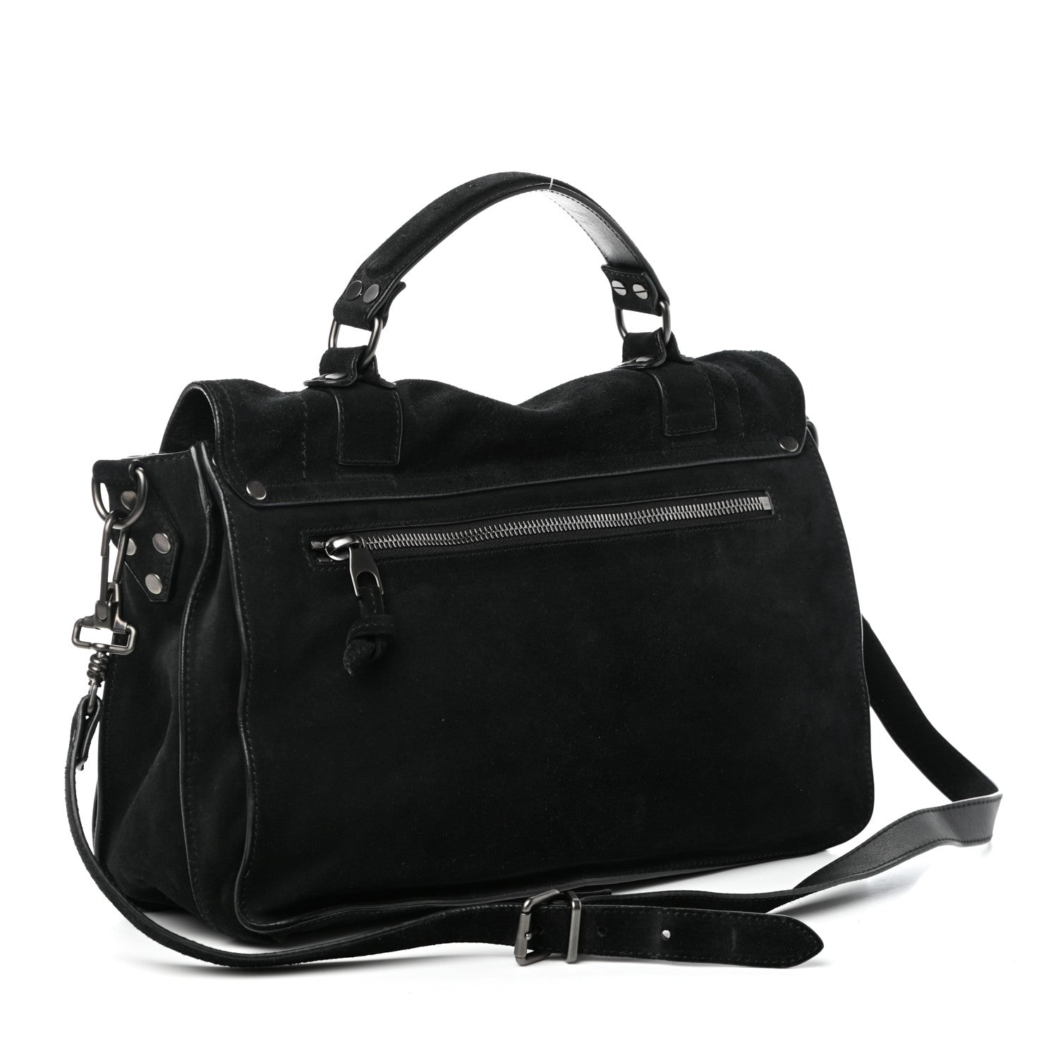 Proenza Schouler Suede Medium PS1 Satchel Black 3 of 9