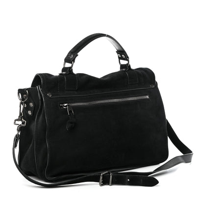 Proenza Schouler Suede Medium PS1 Satchel Black 3 of 9