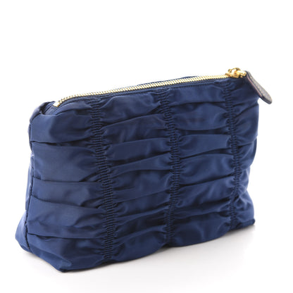 Prada Tessuto Nylon Gaufre Cosmetic Pouch Bluette 3 of 7