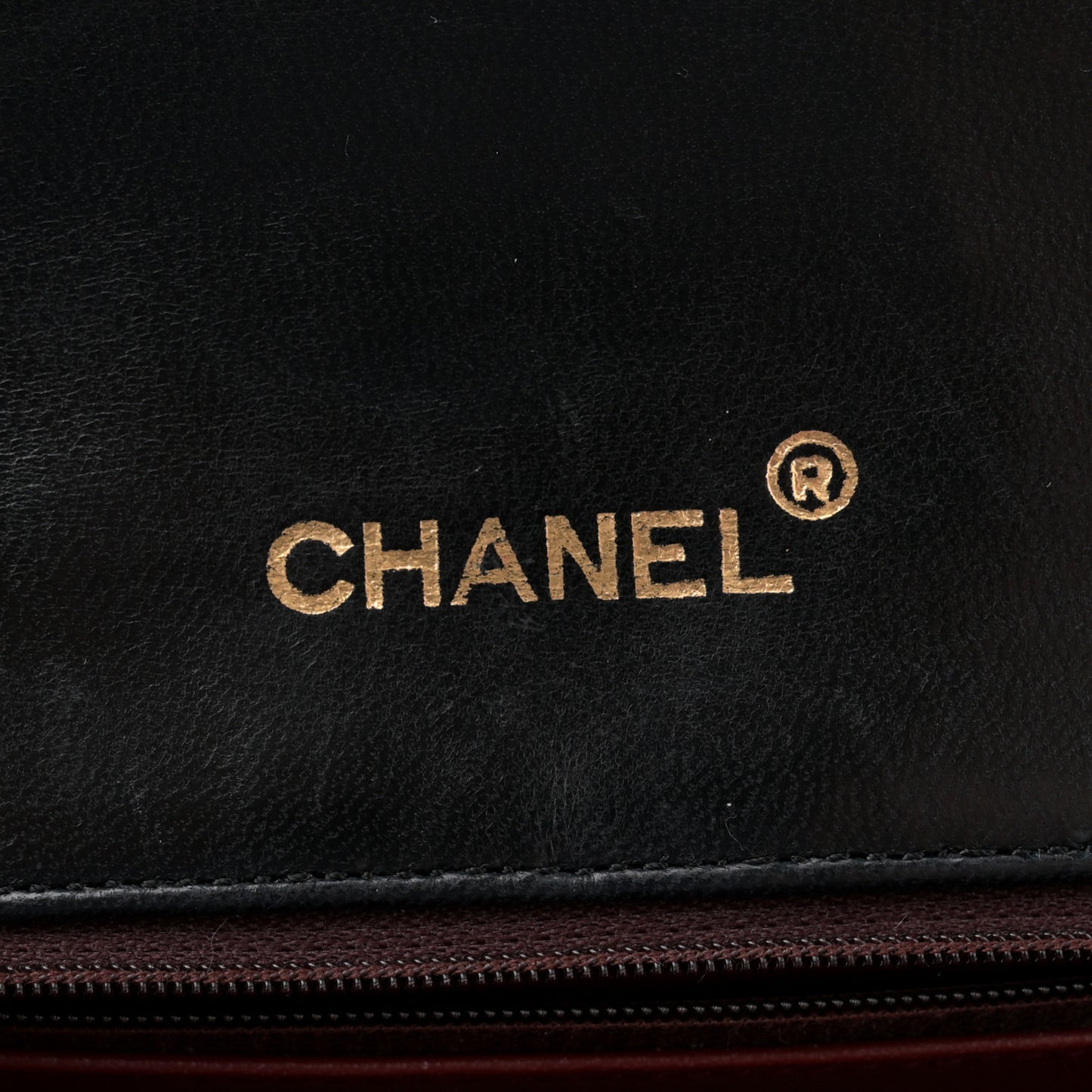 Lambskin Diamond Stitch Envelope Single Flap Black