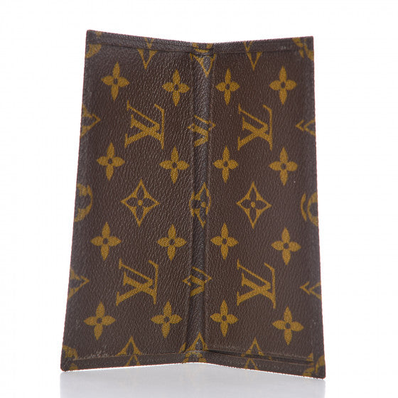 Monogram Checkbook Holder Wallet