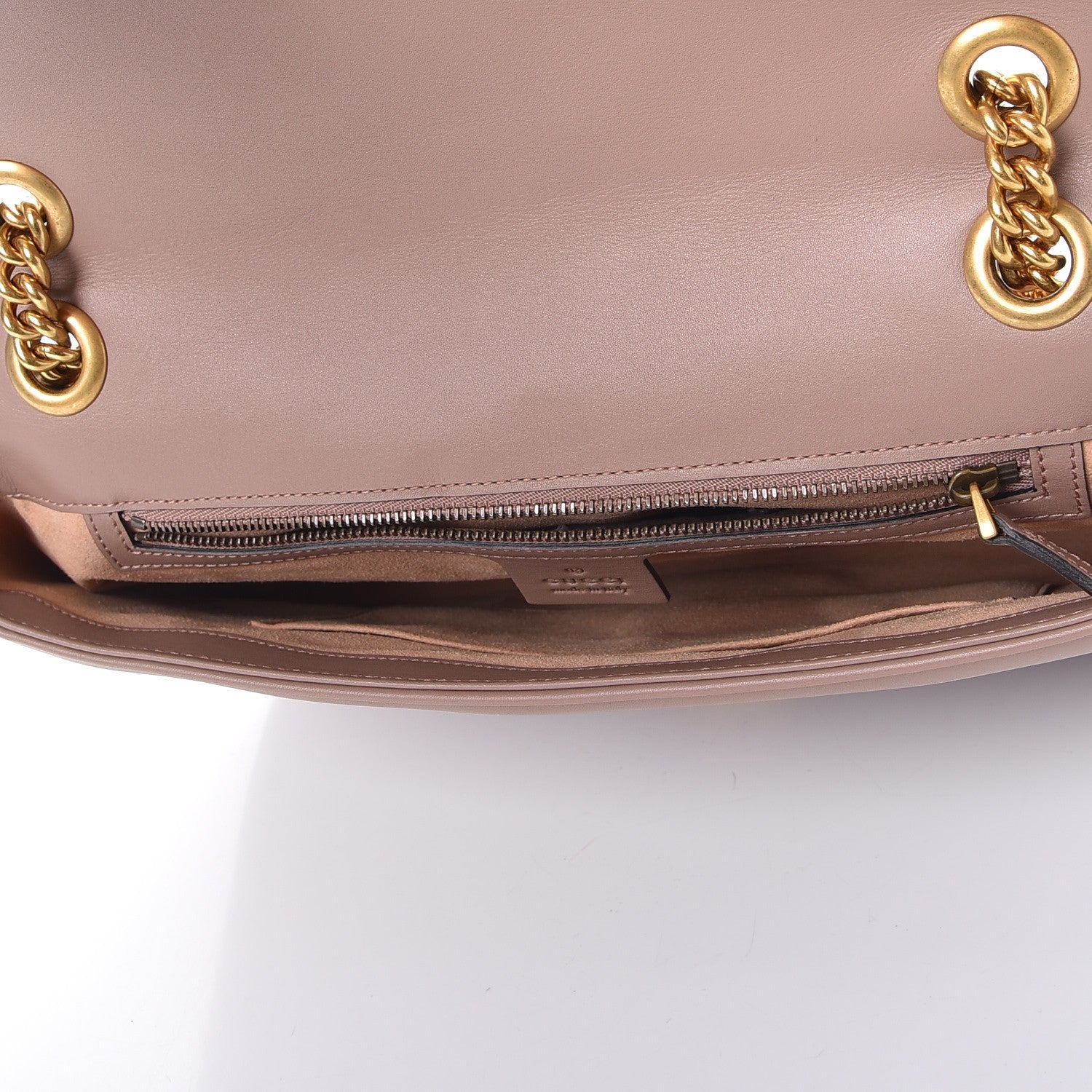 Gucci Calfskin Matelasse Medium GG Marmont Shoulder Bag Porcelain Rose 5 of 8