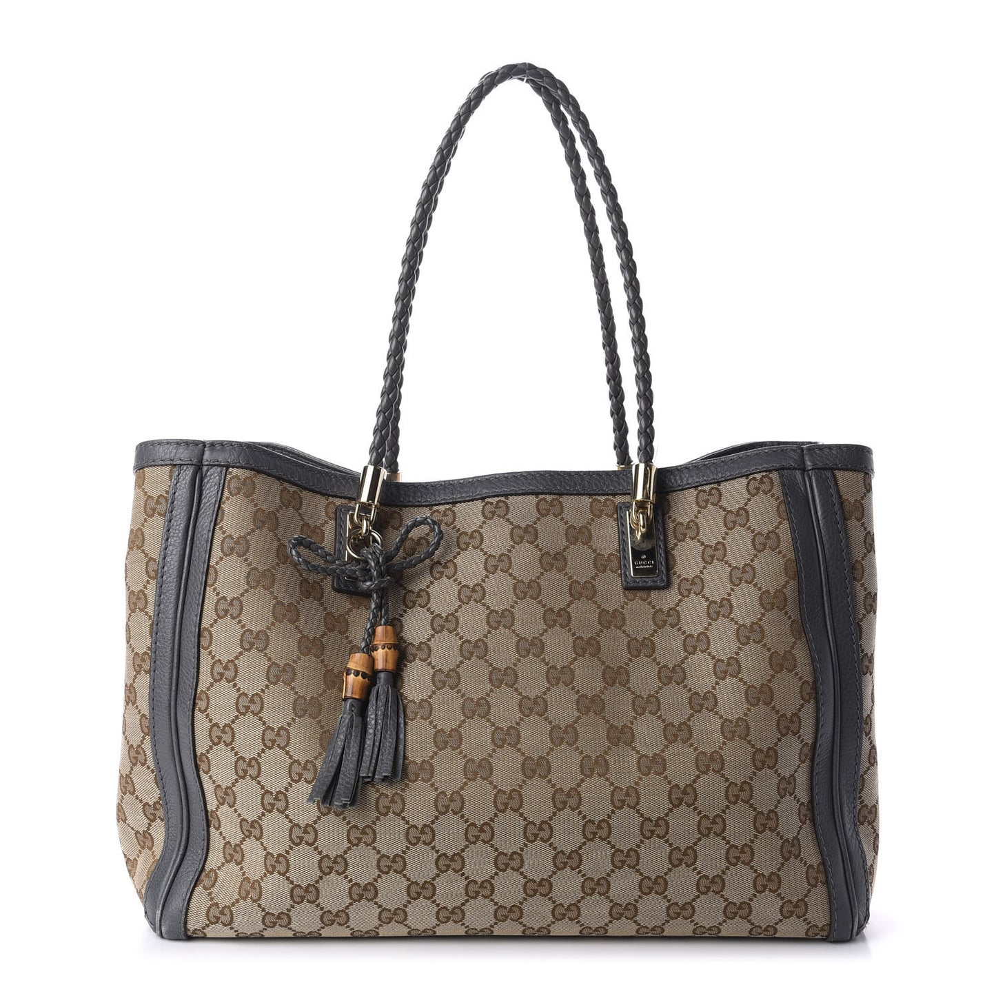 Monogram Medium Bella Tote Grey