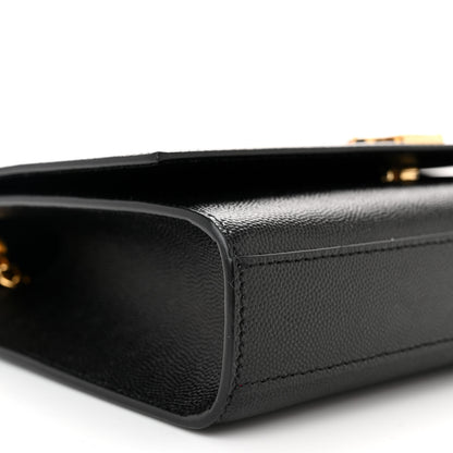 Saint Laurent SAINT LAURENT Grain De Poudre Medium Classic Monogram Kate Satchel Black 8 of 9