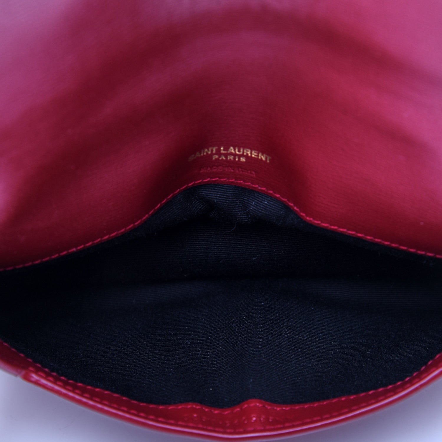 Saint Laurent Smooth Calfskin Monogram Phone Holder Crossbody Opyum Red 4 of 10