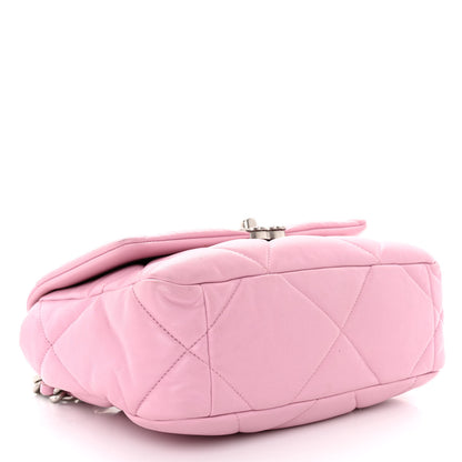 Chanel Lambskin Quilted Medium Chanel 19 Flap Pink 4 of 17