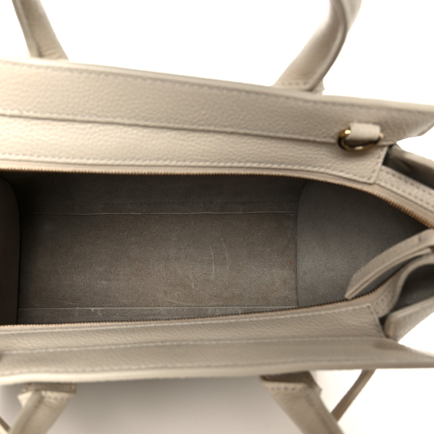 Mulberry Small Classic Grain Mini Zipped Bayswater Chalk 5 of 10