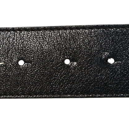 Christian Dior Calfskin Stitched CD Belt 85 34 Black 3 of 6